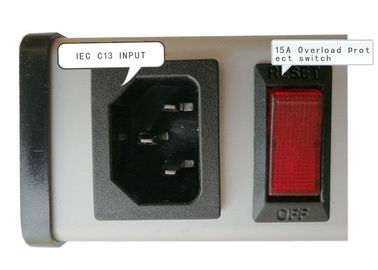 Unité de distribution d'énergie de PDU du CEI 6Way de liste de l'UL C-UL, bande de puissance de débouchés avec le commutateur établi dans le protecteur de la surcharge 15A
